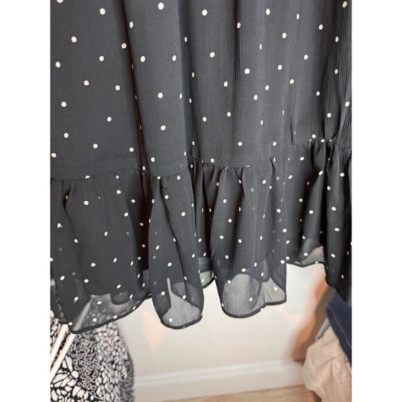 MSK PETITES Womens Black Lined Pullover Pouf Sleeve Short Dress Petites PM - Picture 7 of 10